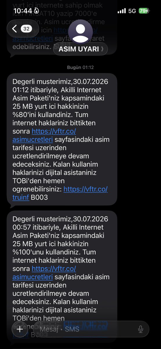 expulse's tweet photo. @VodafoneDestek  saat 1.12 de biten internetim için , anında işlem yapmama rağmen bana 500mb interneti 204 tl ye tanımlamışsınız. 10gb internet paketi zaten 300 küsür tl ve zaten onu satın almışım. 

Acil olarak tanımlanan 500mb ücretini silmenizi rica ederim. https://t.co/t9bfy9DWK3