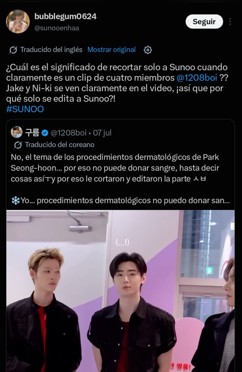 8_8Yuki8_8's tweet photo. I understand want byeol_ice to come back, they did nothing wrong. But 1208boi is a literal sunoo anti, why do we want them to come back exactly? 💀 https://t.co/LNW6x3aXJq