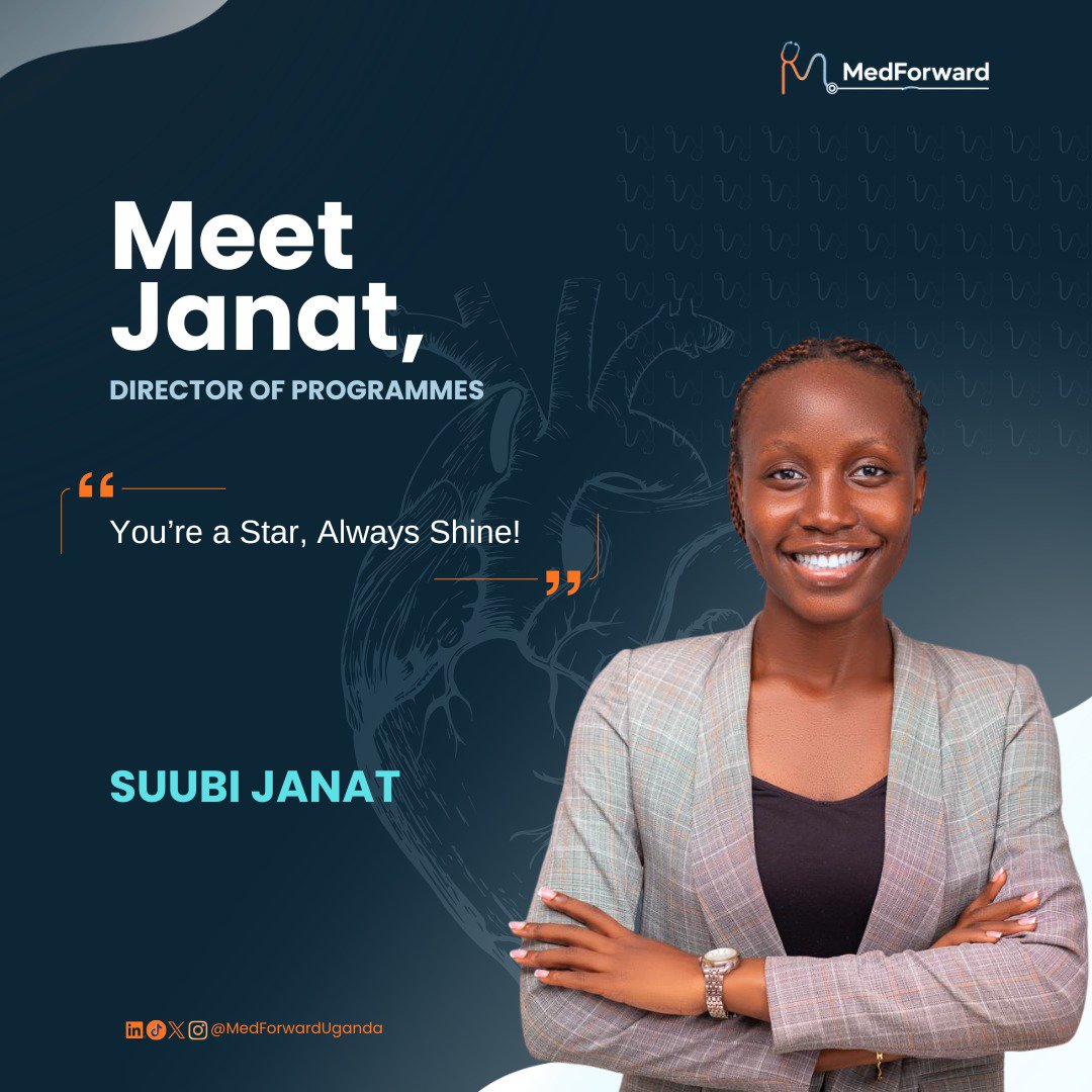 MedForwardUg's tweet photo. Janet Suubi - Director of Programmes
Abel Abaho - Director of Digital and Technology
Eddie Muhumuza - Director of Communications
Ketrine Zalwango - Assistant Director of Communications https://t.co/Nj3RTDWXXR