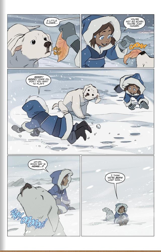 Animeupdatex's tweet photo. Korra meeting her best friend Naga, https://t.co/zpWYITNJwy