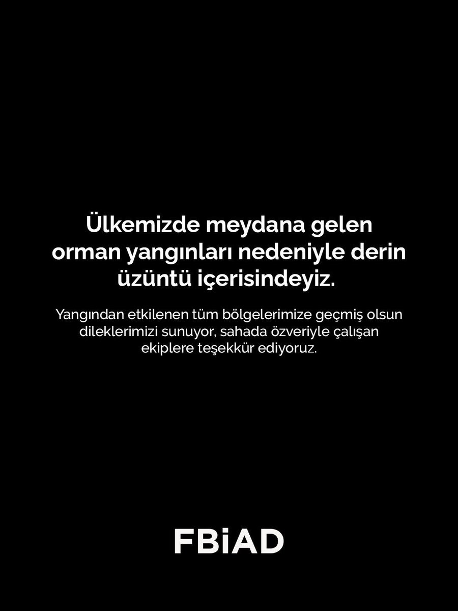 fbiadorg's tweet photo. Ülkemizin farklı noktalarında çıkan yangın haberleri içimizi yakıyor.

Yangınlardan etkilenen tüm bölgelere ve canlılara geçmiş olsun dileklerimizi iletiyor; zorlu koşullarda mücadele veren tüm ekiplerimize güç ve kolaylık diliyoruz.

#FBİAD #birliktegüçlüyüz #yangın #geçmişolsun https://t.co/iO4zvxav0O