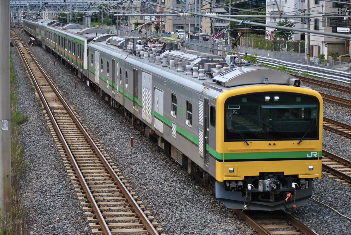 marukyu0209's tweet photo. 7/30 配9385〜9745M 房総向け転用改造に伴うAT入場配給
E493系 ｵｸ01編成 + E233系3000番代 ﾔﾏU629編成
各所撮影されてた方々暑いなかお疲れ様でした〜 https://t.co/mwabyRsqtx