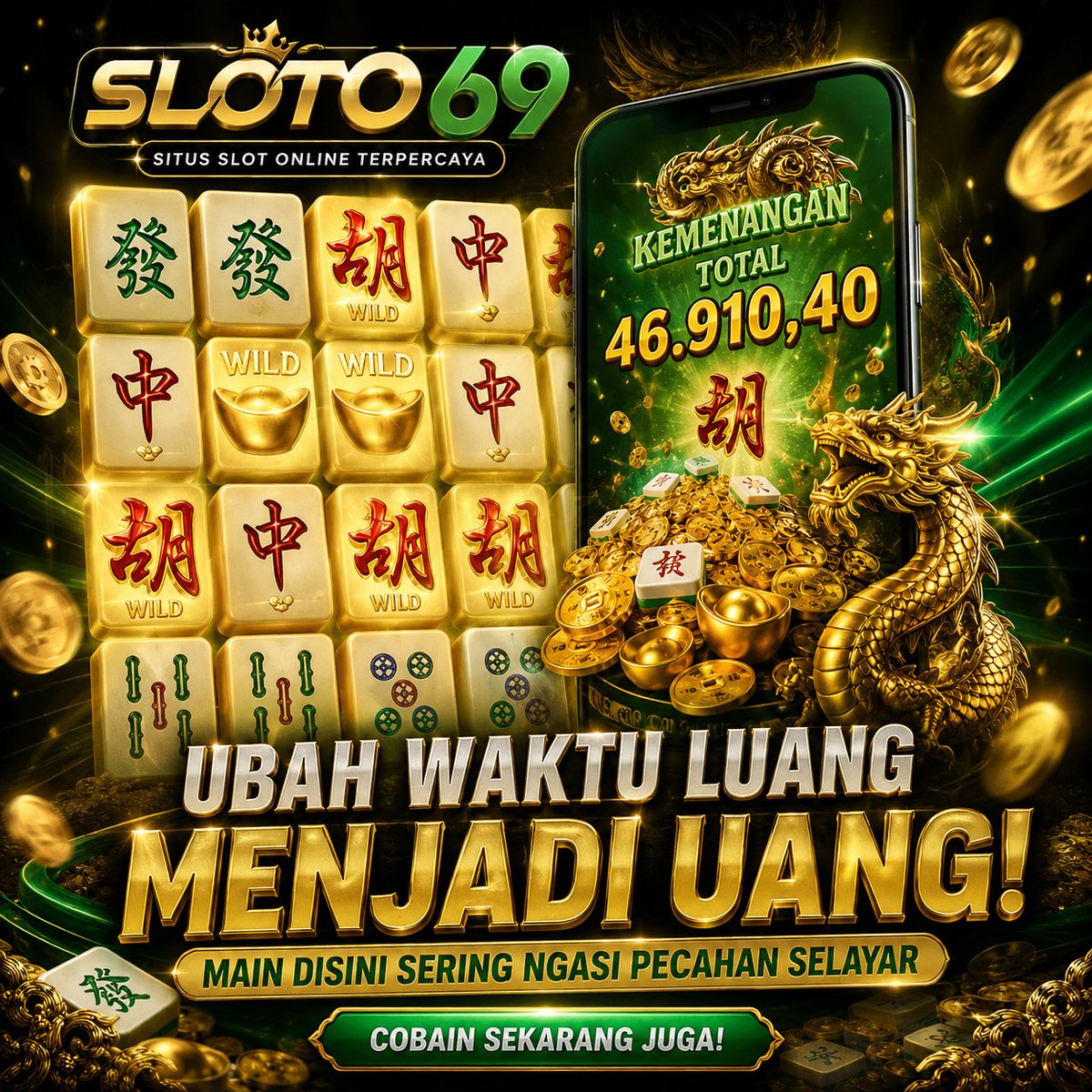 sloto69_'s tweet photo. ⚡️ 𝗡𝗶𝗸𝗺𝗮𝘁𝗶 𝗕𝗼𝗻𝘂𝘀 𝗕𝗲𝘀𝗮𝗿 𝗧𝗮𝗻𝗽𝗮 𝗥𝗶𝗯𝗲𝘁 !!

🌐 𝑳𝑰𝑵𝑲 : Link: https://t.co/klHQVsaP8f
🎯 RTP Pola Gacor Patennn Winrate 89%
🎰 Slot Bonus New Member 20% - 100%
💰 Deposit Mudah Pakai QRIS &amp; DANA

#sloto69 #slotbonus #harimauhijauonline https://t.co/FqWJ2TTkEP