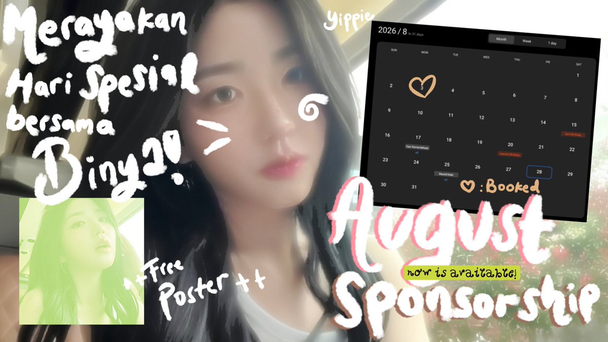 omonstruck's tweet photo. help repost? kkamsayo~ #bealanja <3

hai tman-tmun, binya buka kembali sponsorship untuk bulan agustus ya! bisa cekkie tncnya disini https://t.co/AsjlJE4dMU, lesgo sponsoran di binyaw. >___O https://t.co/oDoqTCIKao