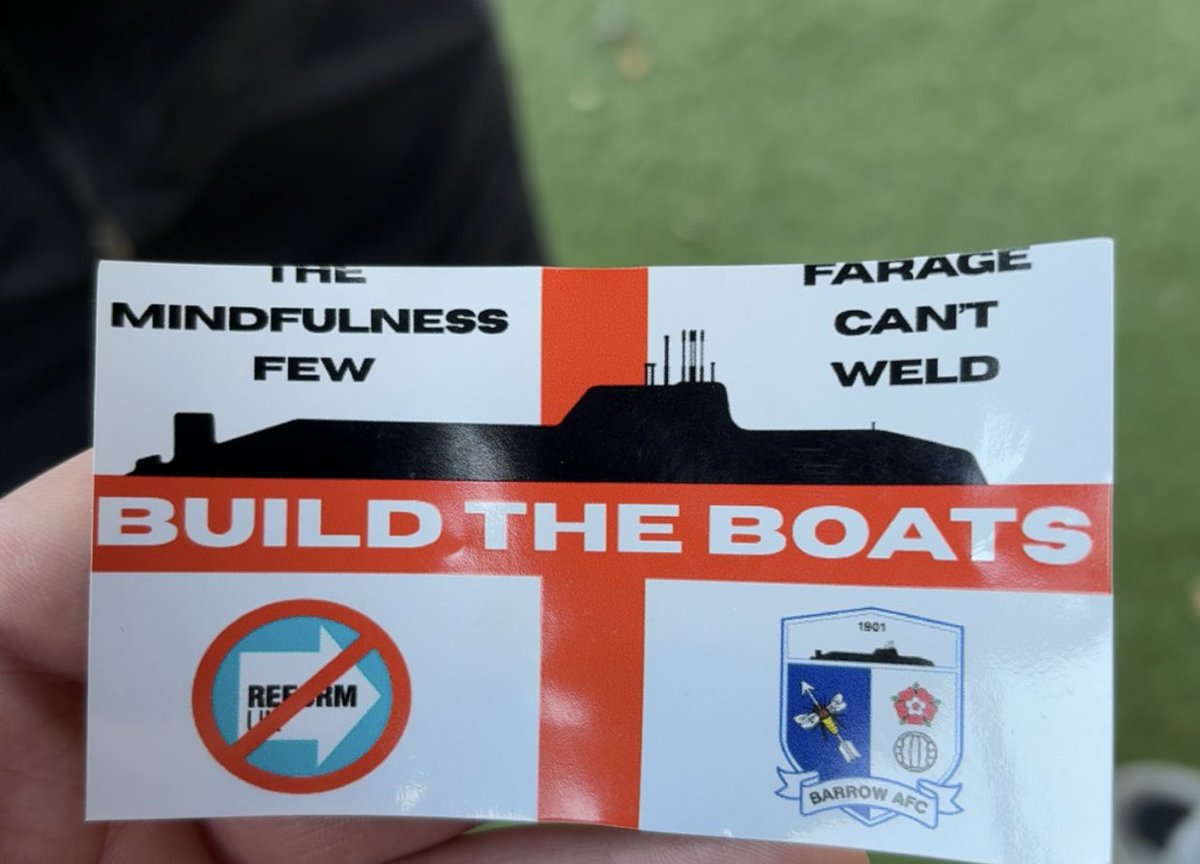 kw2403_'s tweet photo. Burnham has these stuck up all over No10 North. #buildtheboats https://t.co/2oR2HNDRDJ