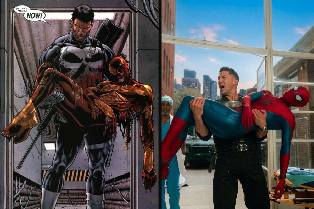vrillain0's tweet photo. From Comic book to Live action 🔥 
What a duo 
#SpiderManBrandNewDay https://t.co/y0cie7Kou7