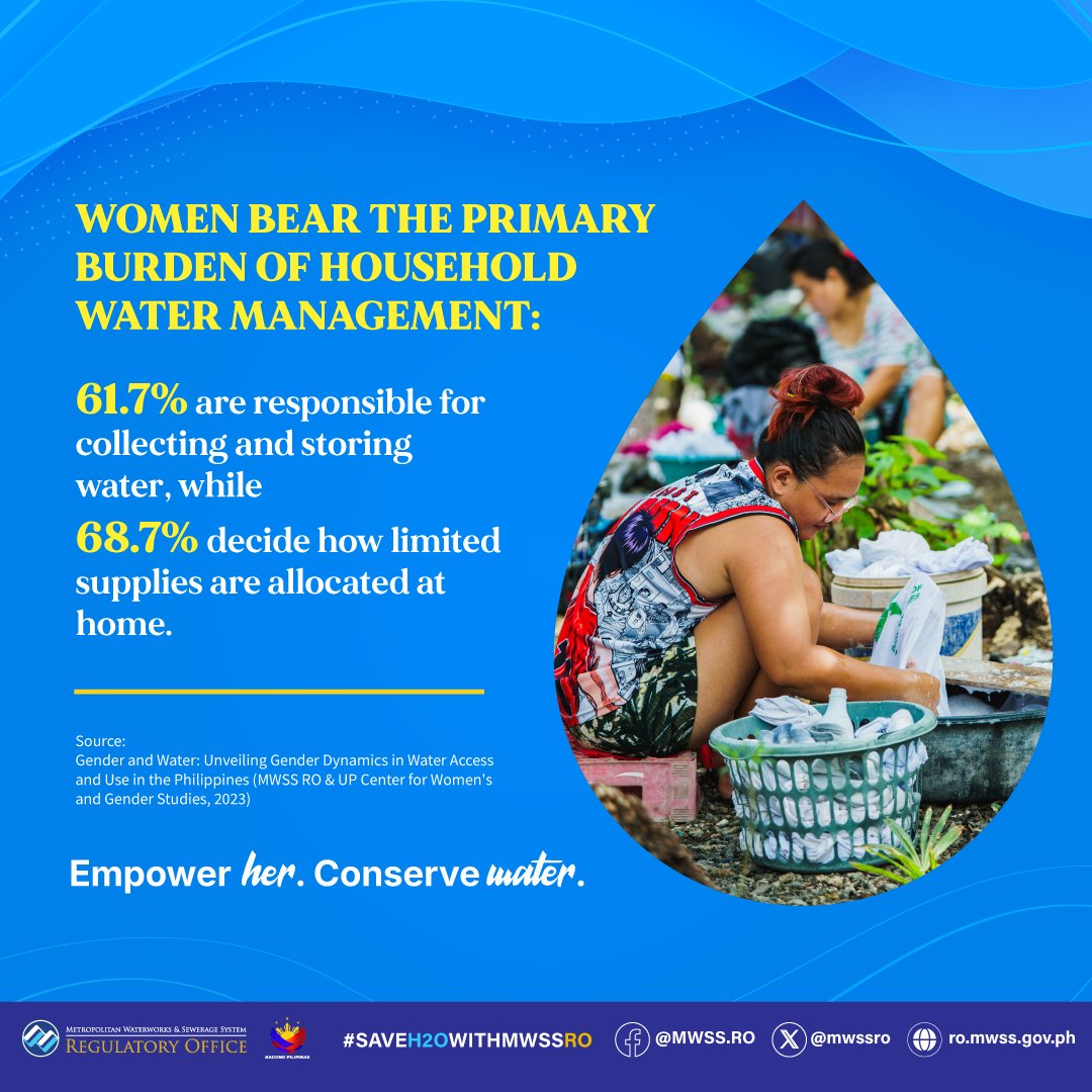 mwssro's tweet photo. This National Disaster Resilience Month 2026, the @mwssro  reminds everyone that conserving water helps families prepare for emergencies—especially women and girls. https://t.co/oWRVSKUW5c