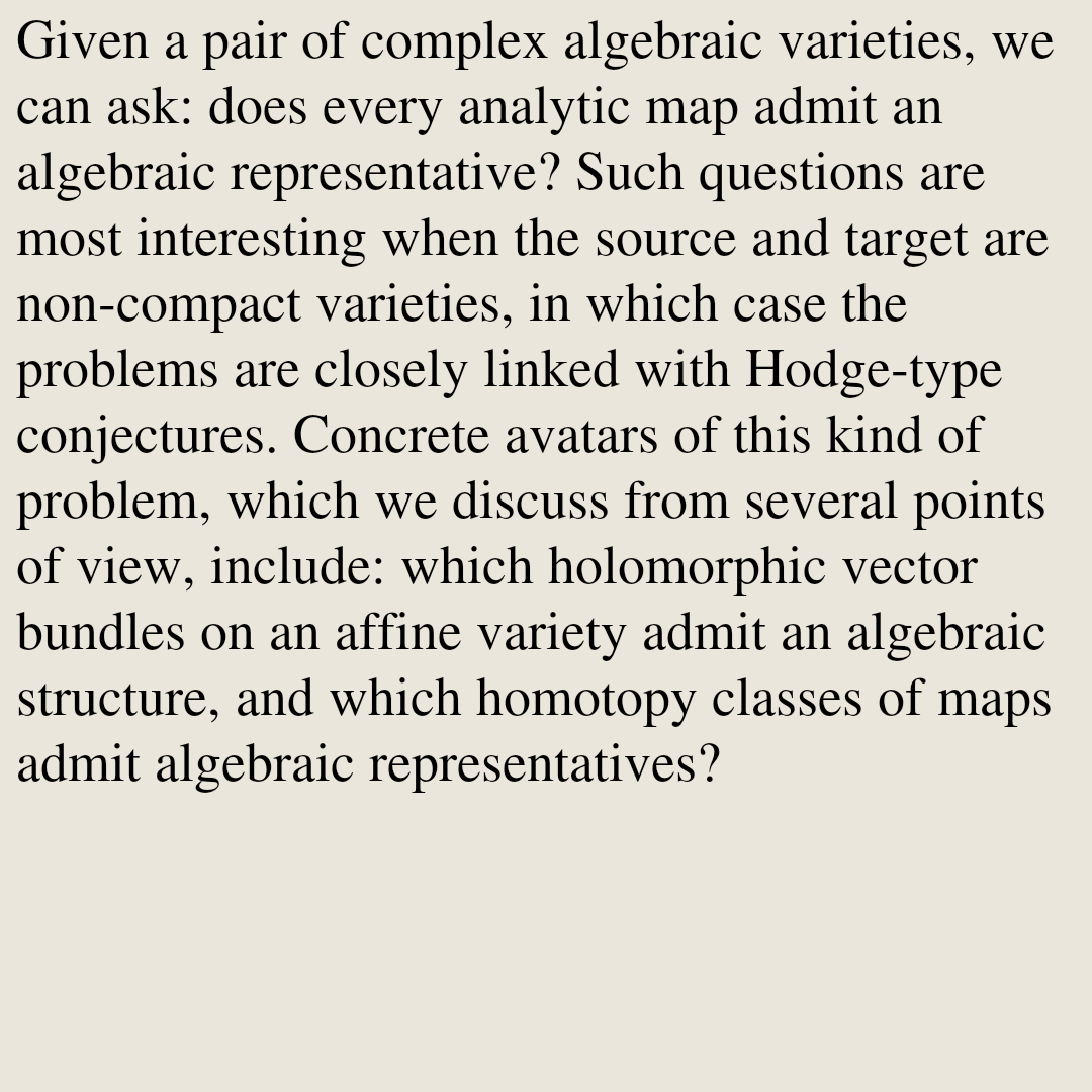 AlgebraicPapers's tweet photo. Algebraic vs. analytic: a survey

Aravind Asok, Tom Bachmann, Michael J. Hopkins
https://t.co/TNfDMIRPGI [𝚖𝚊𝚝𝚑.𝙰𝙶 𝚖𝚊𝚝𝚑.𝙰𝚃 𝚖𝚊𝚝𝚑.𝙲𝚅 𝚖𝚊𝚝𝚑.𝙷𝙾 𝚖𝚊𝚝𝚑.𝙺𝚃] https://t.co/Wrr73scrmx