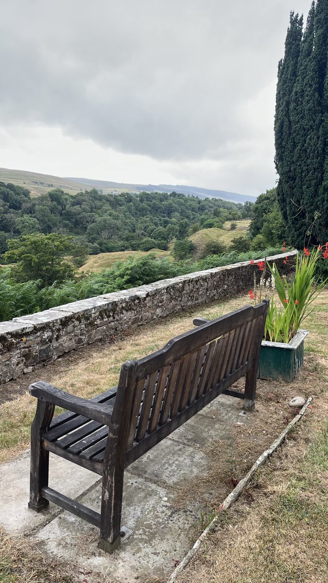 CharlesBewley2's tweet photo. What a view from Laithkirk Parish Church @MyFaveBench https://t.co/0mOL25hoNH
