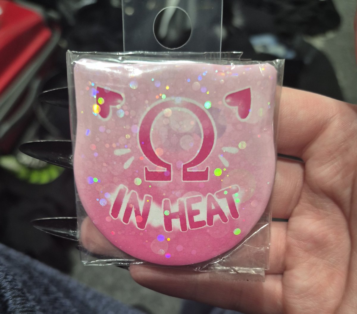NightmareKitty_'s tweet photo. new pin my friend got me. no clue where to put it but it's wonderful https://t.co/lafOo61s8E