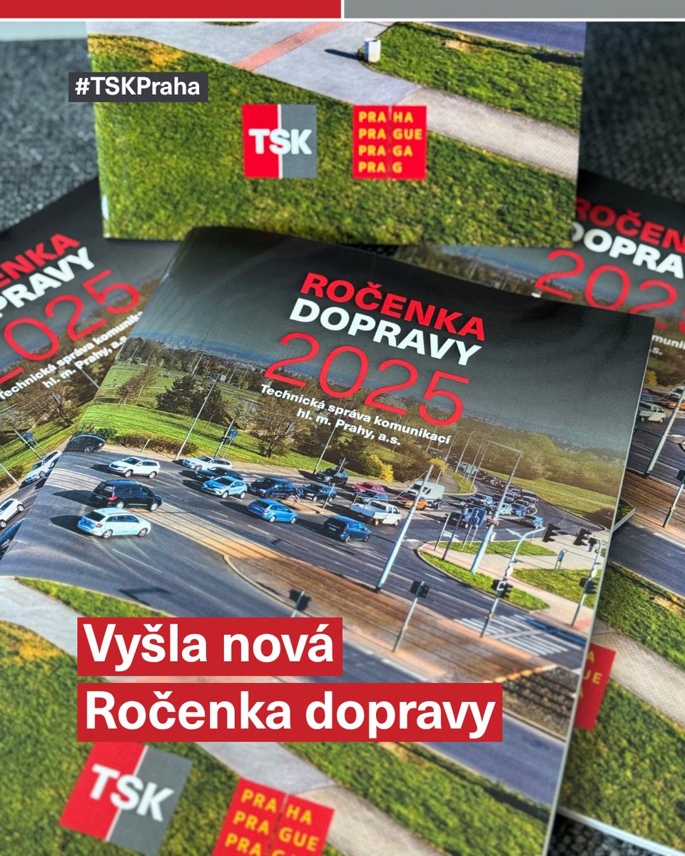 TSKPraha's tweet photo. 📘 Vyšla Ročenka dopravy 2025

Zajímá vás, jak se v Praze vyvíjí doprava, intenzity provozu, nehodovost nebo dopravní infrastruktura? Pak by vám letošní vydání Ročenky dopravy rozhodně nemělo uniknout.

https://t.co/VoBEzzvrlG

#TSK #doprava #stavby #rocenkadopravy https://t.co/v97or9hhtl