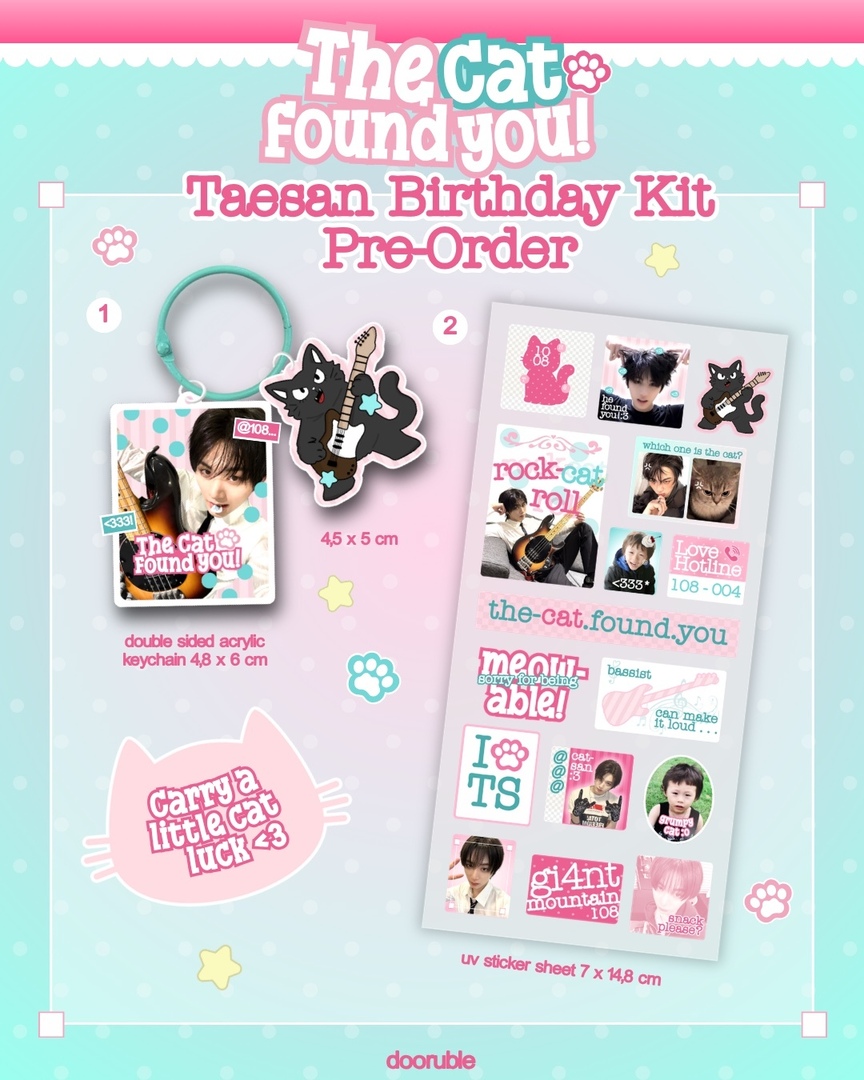bonedofess's tweet photo. -bndsell interest check! ♥️🐈‍⬛
hii soon aku bakal open po taesan birthday kit ginii anyone interested? boleh drop ur pretty usn yaa will be tagged kalau sudah open po thankyouu! 🫶🏻 https://t.co/xXHJ7NDBxP