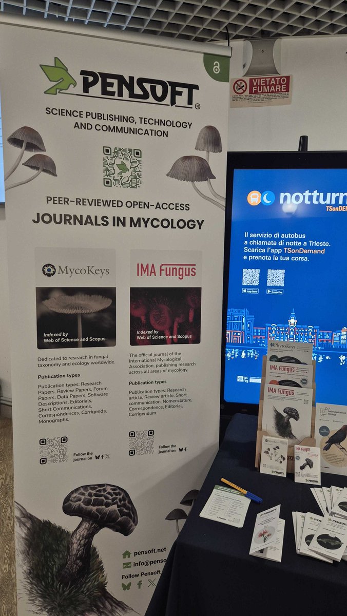 PhytoKeys's tweet photo. 🔔 Just a reminder - we're at #IAL10 in Trieste until the end of the week. Come find us at the @pensoft.net stand!

📚 Swing by to chat with the team, and learn about publishing with us. There is still time to say hello!

#IAL2026 #IAL10Trieste #IALichenology https://t.co/tAnx3tY12y