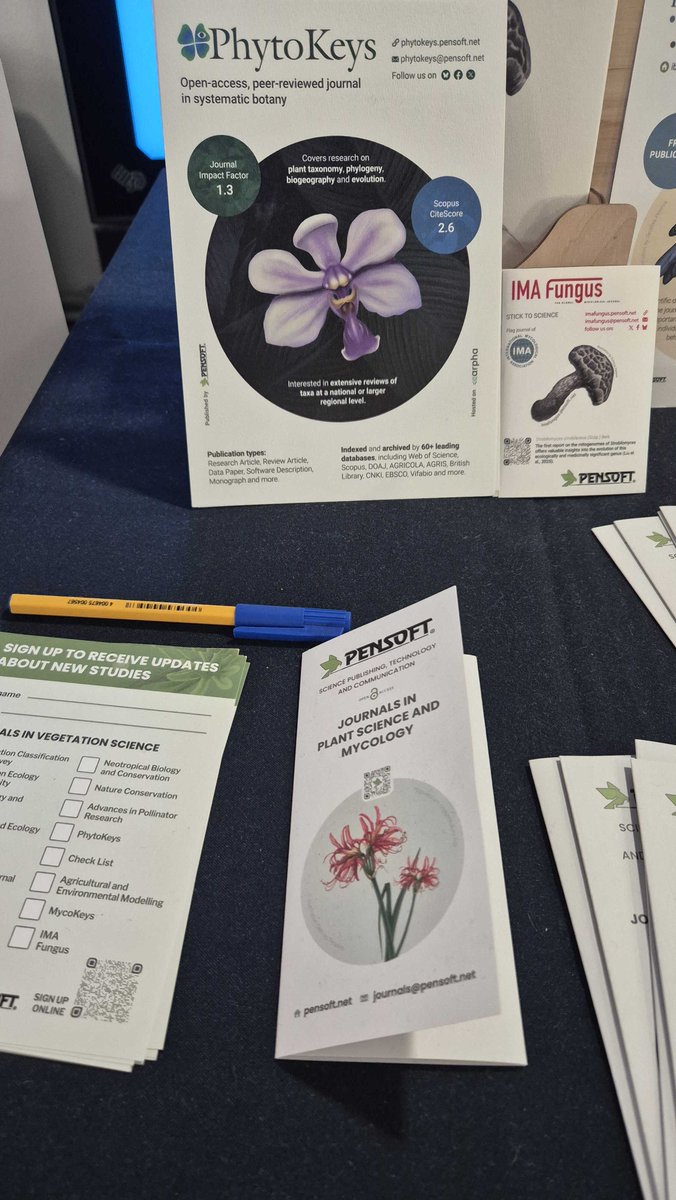 PhytoKeys's tweet photo. 🔔 Just a reminder - we're at #IAL10 in Trieste until the end of the week. Come find us at the @pensoft.net stand!

📚 Swing by to chat with the team, and learn about publishing with us. There is still time to say hello!

#IAL2026 #IAL10Trieste #IALichenology https://t.co/tAnx3tY12y