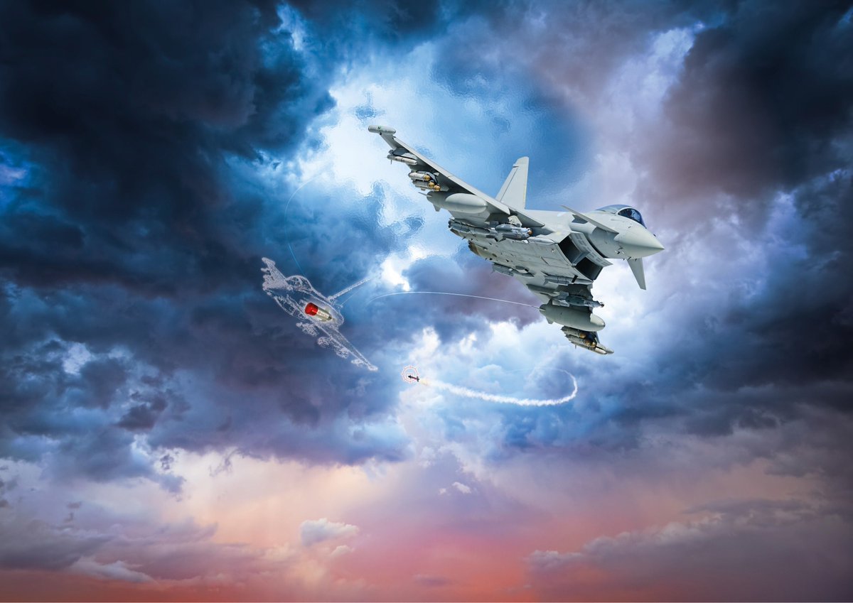 eurofighter's tweet photo. How does a Typhoon pilot make a split-second call in the heat of a fight? 

It starts with the sensors 🛩️

In a fast-moving fight, a pilot isn't relying on one sensor. Radar, infra-red, datalinks and defensive aids all feed into a single fused picture that supports split-second decisions.

We go behind the scenes with Leonardo's engineers in Edinburgh and Luton, from the CAPTOR-M radar to the next-generation ECRS Mk2 - plus smart countermeasures like Britecloud, an expendable decoy designed to throw incoming missiles off track.

Every upgrade is proven first - thousands of heating and cooling cycles, a lifetime of vibration, and extreme thermal testing - so radars start "first time, every time - Arctic or desert."

Read more: https://t.co/9tiDASac2R