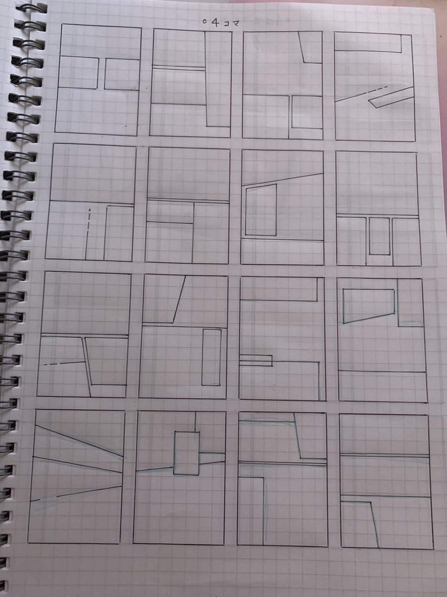 hakka_candy's tweet photo. 漫画アシスタントしてる英語圏のYouTuberさんが、コマ割りカタログというのを作ってて真似してみた。ページに2〜8の番号をふって、参考にしたい漫画のコマ割りが2コマだったら、2のページに纏める。コマ割りの引き出しが増えるので良いかも(さすがに自分の漫画で、1ページ8コマはやらないけど https://t.co/E2lYDv88II