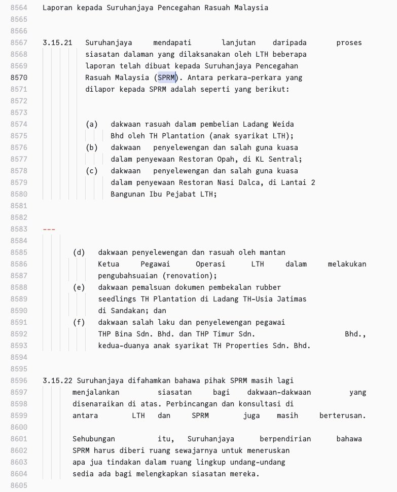 SyahmiRafsan's tweet photo. Dah boleh convert dari PDF RCI Tabung Haji ke fail markdown untuk digunakan AI agents.

Tengah nak buat indexing sekali dengan page dalam PDF sebab yang ni dia tarik content fully sahaja.

Panjang fail sekarang 11k LOC sebab formatting/spacing dalam markdown 1:1 dengan PDF hahah

Ada geng devs yang nak juga ke?