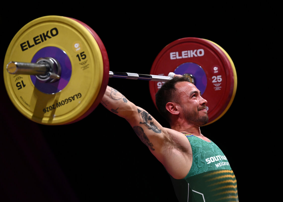 Iam_CSnyman's tweet photo. So proud of our son #zachsnyman for representing South Africa in 65kg 
weightlifting at the #commonwealthgamesglasgow2026 
These photos belong to @SportSouthAfrica https://t.co/PmRLlDacod