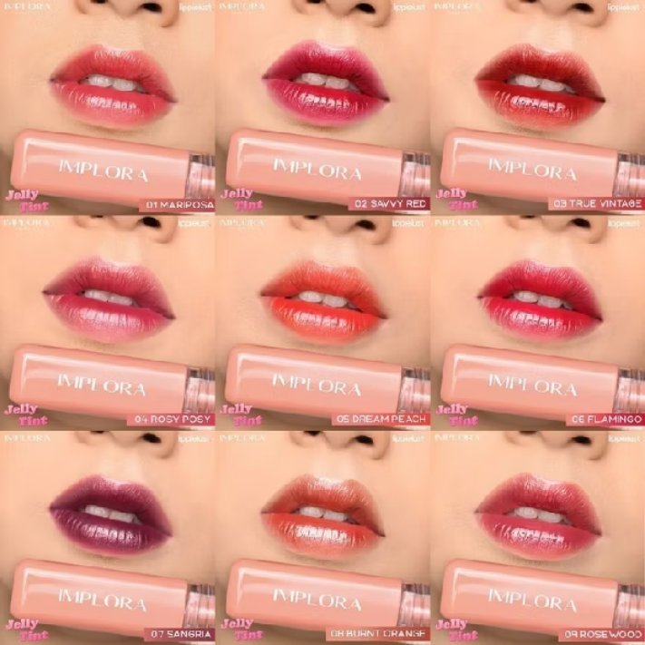 SumpahBukan_Gw's tweet photo. DIHAPUS TISU MASIH STAIN? Ini dia Implora Jelly Tint yang lagi viral. Glossy, moisturizing, long lasting, bibir kering auto lembap dan langsung cantik banget✨

BELI DISINI : https://t.co/ImjfftzmhQ

#implorajellytint #makeupreview #transferproof #shopeehaul https://t.co/RLmtoPGnLL