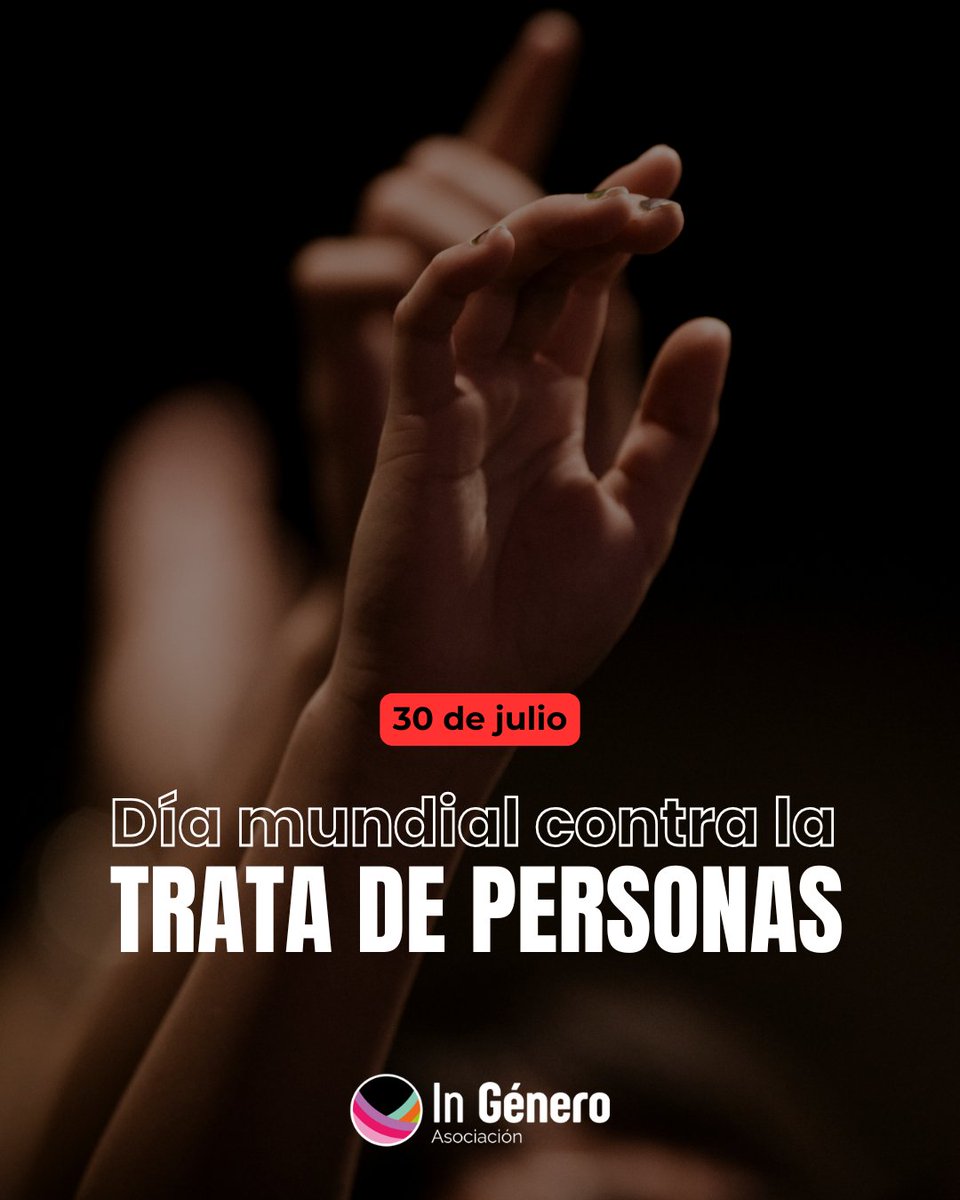 GeneroIn's tweet photo. 🔵 30 de julio | Día Mundial contra la Trata de Personas

La trata de personas vulnera los derechos humanos. 

Desde In Género prevenimos y acompañamos a personas que ejercen la prostitución y/o son víctimas de trata con fines de explotación sexual.

#ContraLaTrata #InGénero https://t.co/YMFBh3YTHL