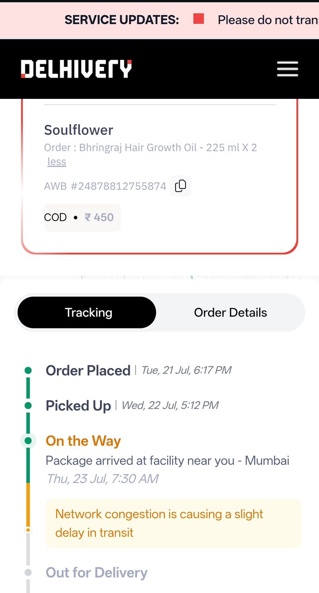 PoisonedBlessin's tweet photo. @besoulflower My soulflower order is stuck from last 2 weeks and there is no update on the delivery. Kindly look into it. https://t.co/o1AddpmcZN