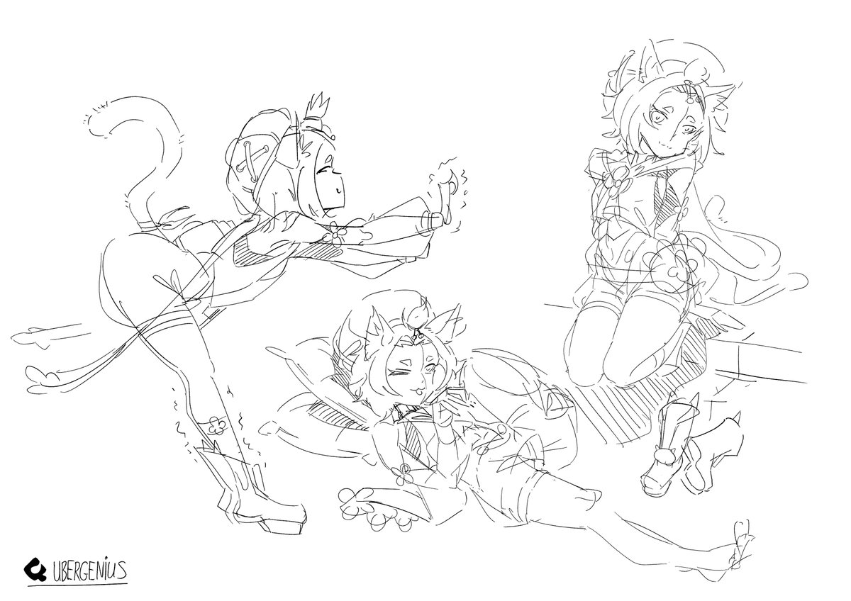 ubergenius's tweet photo. Sketched lots of Diona✍️
#GenshinImpact #原神 https://t.co/GJ610DnTeL