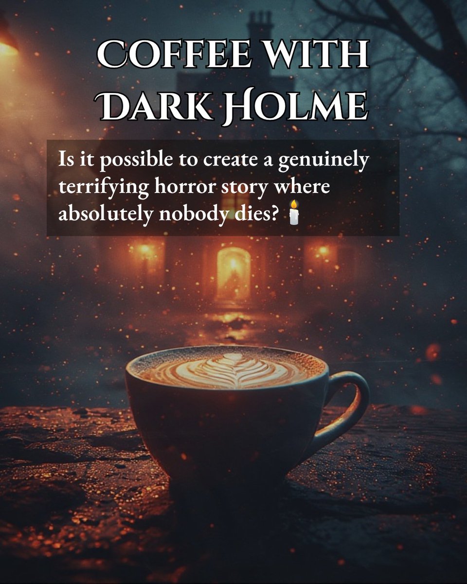 kerryholme30196's tweet photo. ☕️ Coffee with Dark Holme
#readingcommunity #horrorcommunity #writingcommunity #supportindieauthors #indieauthors #horrorlit #darkfiction #creepyreads #indiehorror #booklovers #bookaddict #storytelling #writerslife #bookrecommendations #amreading #amwriting #booktok #fyp https://t.co/1vApYdaJci