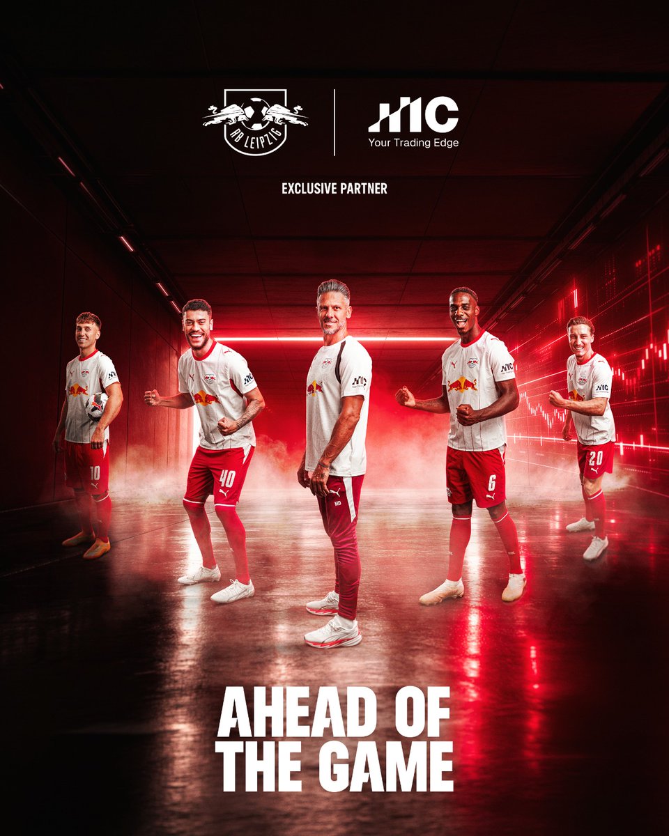 RBLeipzig_EN's tweet photo. Ahead of the game 🤝

We're excited to announce @ICMarkets_EU as our new sleeve partner for all competitions and Official Online Trading Partner for the next two seasons.

Together, we'll bring innovation, ambition and exciting digital experiences to our fans, on and off the pitch.

Welcome to the RB Leipzig family! ❤️🤍