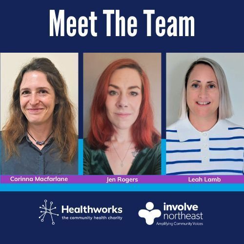 InvolveNE's tweet photo. We've recently joined the @HealthworksNE family so thought it was a good opportunity to introduce (or re-introduce) ourselves. With a diverse range of backgrounds between us, we all share a passion for amplifying community voices.

Learn more about us: https://t.co/oYxjlymvYy https://t.co/wG46Bej0OW