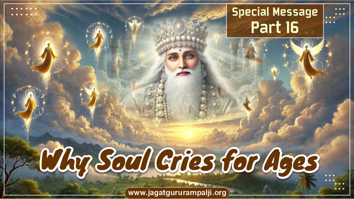SatlokAshram's tweet photo. Why are people unhappy in life despite immense materialistic success? Sant Rampal Ji Maharaj shares a deeper reason for the constant melancholy that accompanies us in life, highlighting the truth of our earthly existence and revealing the solitary solution that can lead us out of our miserable existence, in this discourse.

Read more: https://t.co/FoDHLLUcyd