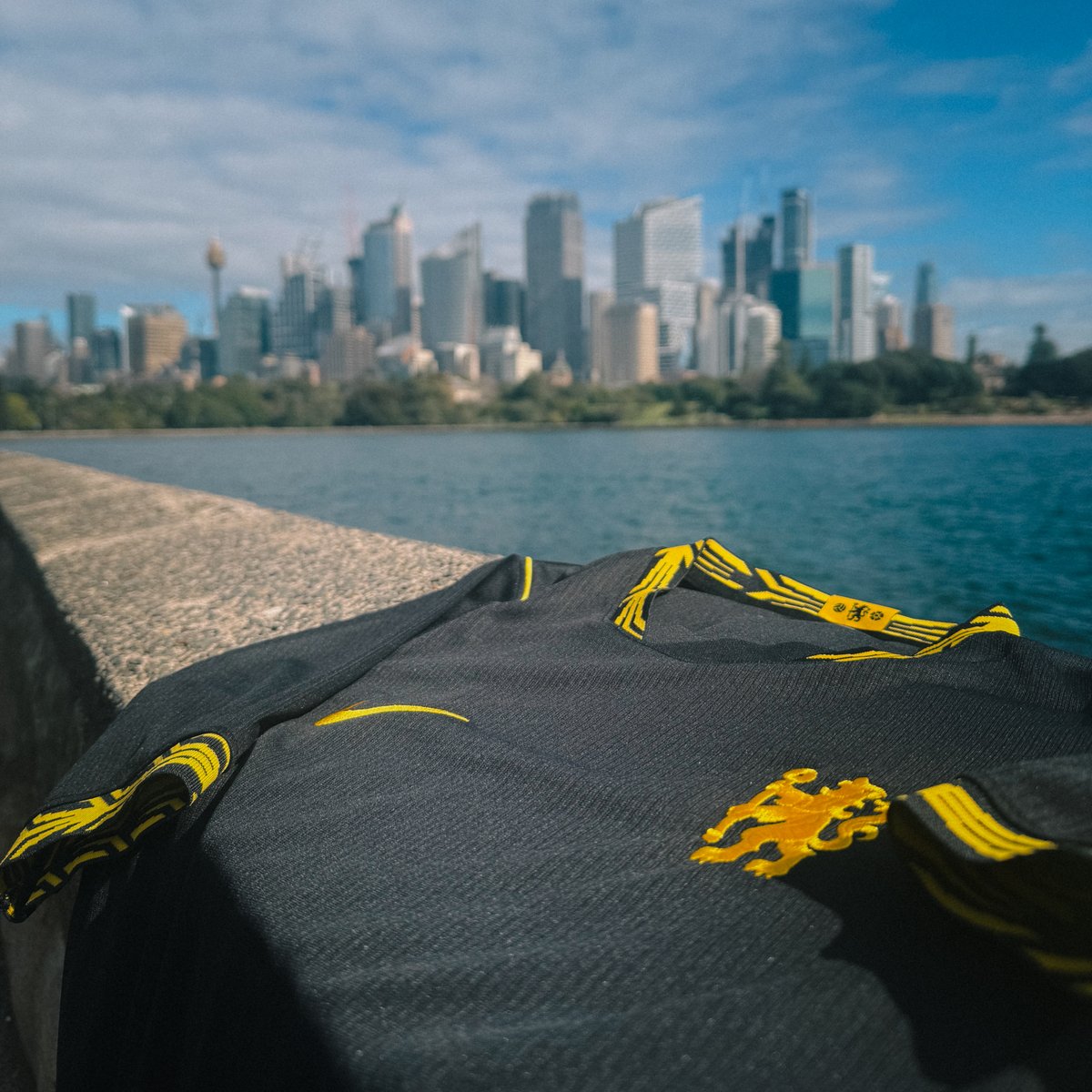 ChelseaFC's tweet photo. We debut our away kit tomorrow! 🌓

Available now in-store and online.