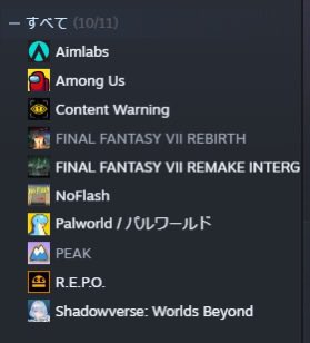 __1arq's tweet photo. Steamゲームこの辺入ってる https://t.co/aHh1NDr5xj