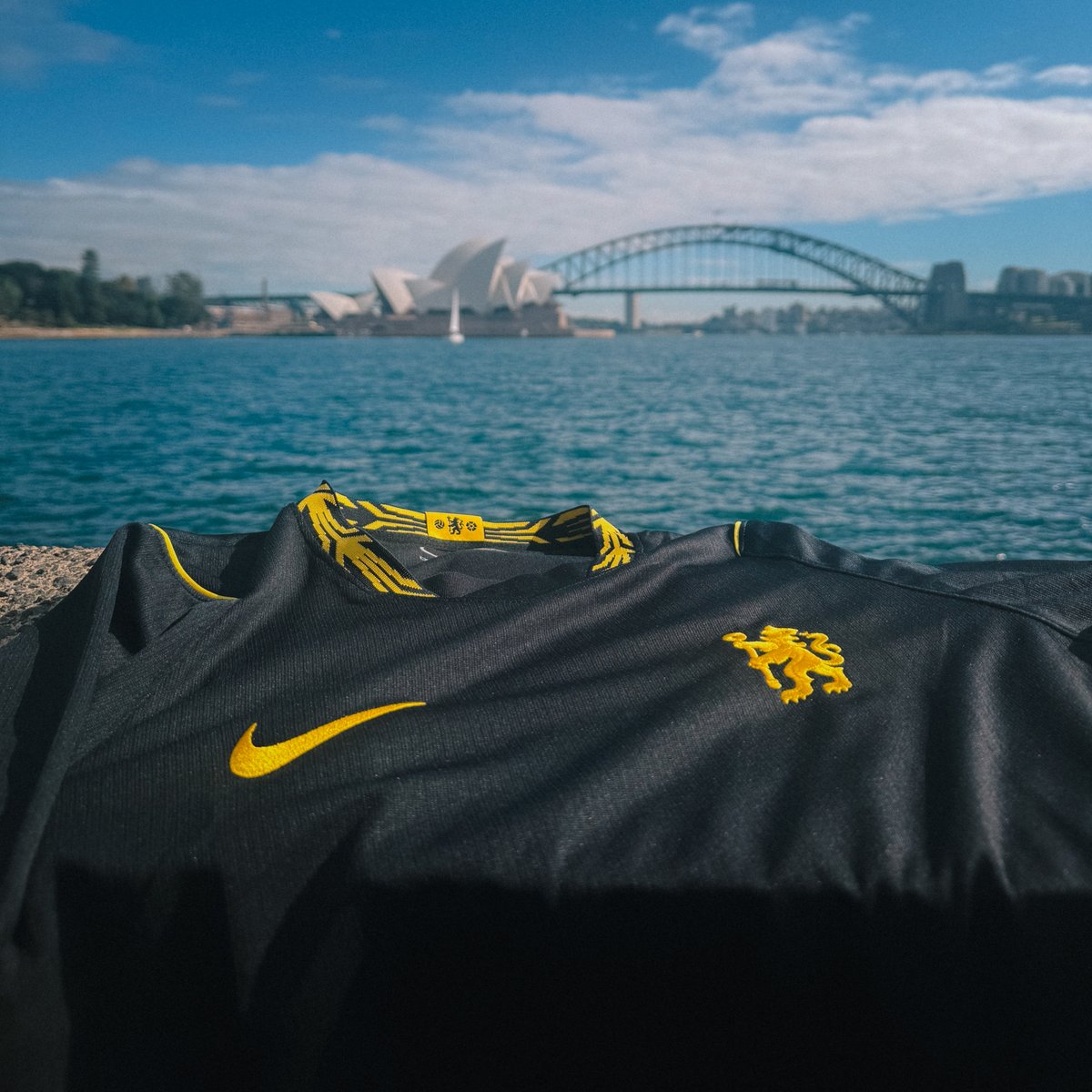ChelseaFC's tweet photo. We debut our away kit tomorrow! 🌓

Available now in-store and online.
