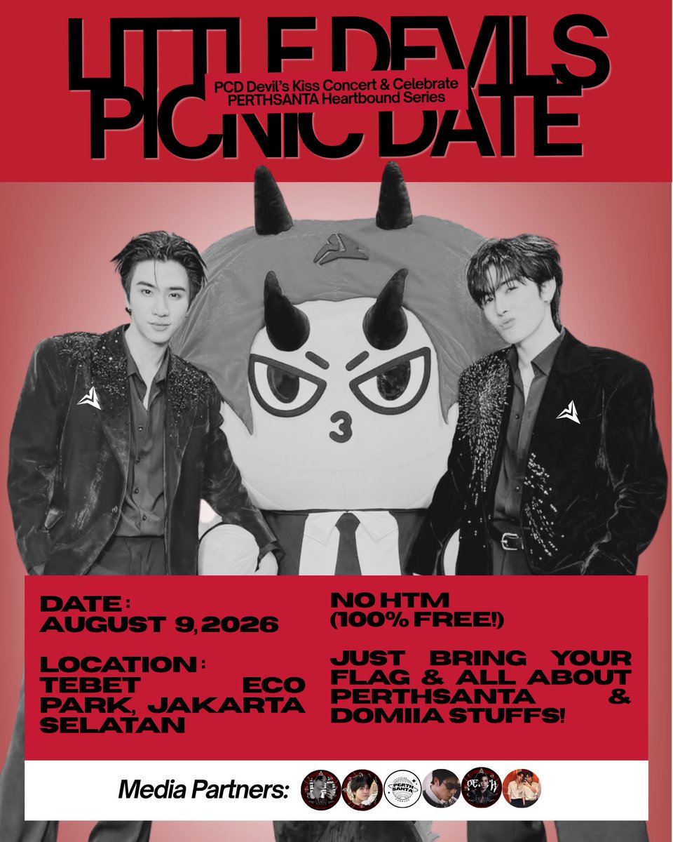 lildevilspace's tweet photo. 「 ✦ 𝗟𝗜𝗧𝗧𝗟𝗘 𝗗𝗘𝗩𝗜𝗟𝗦 𝗣𝗜𝗖𝗡𝗜𝗖 𝗗𝗔𝗧𝗘 ✦ 」
Written in Our Picnic. Little Devils Summer Meet ✨🌴

🗓 Minggu, 9 Agustus 2026
🕐 14.00 - Selesai
📍Tebet Eco Park 

Here’s to blooming friendships, shared smiles with Little Devils ⛅️

#PerthSanta #LittleDevilsPicnic https://t.co/xf1FKe9FlO