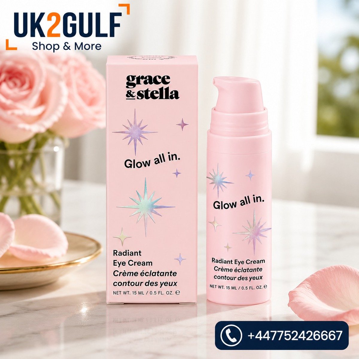 UK2GULFcom's tweet photo. ✨ كريم إشراقة محيط العين 15 مل من Grace & Stella 👁️
تركيبة لطيفة للعناية بمنطقة محيط العين، تساعد على ترطيب البشرة وتمنحها مظهرًا أكثر نعومة وانتعاشًا 🌸
مناسب للاستخدام اليومي ضمن روتين العناية بالبشرة ✨
#GraceAndStella #EyeCream #كريم_العين #uk2gulf #العناية_بالبشرة Skincare https://t.co/a6ft3x8Jiu