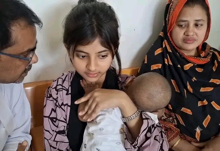 HinduUnityBD's tweet photo. She was married off at the age of 11 to an older Muslim man. Now, at just 13 years old, the girl has become a mother. Does the Human Rights Commission of Bangladesh not see these things? https://t.co/C1UHRqb0Wh