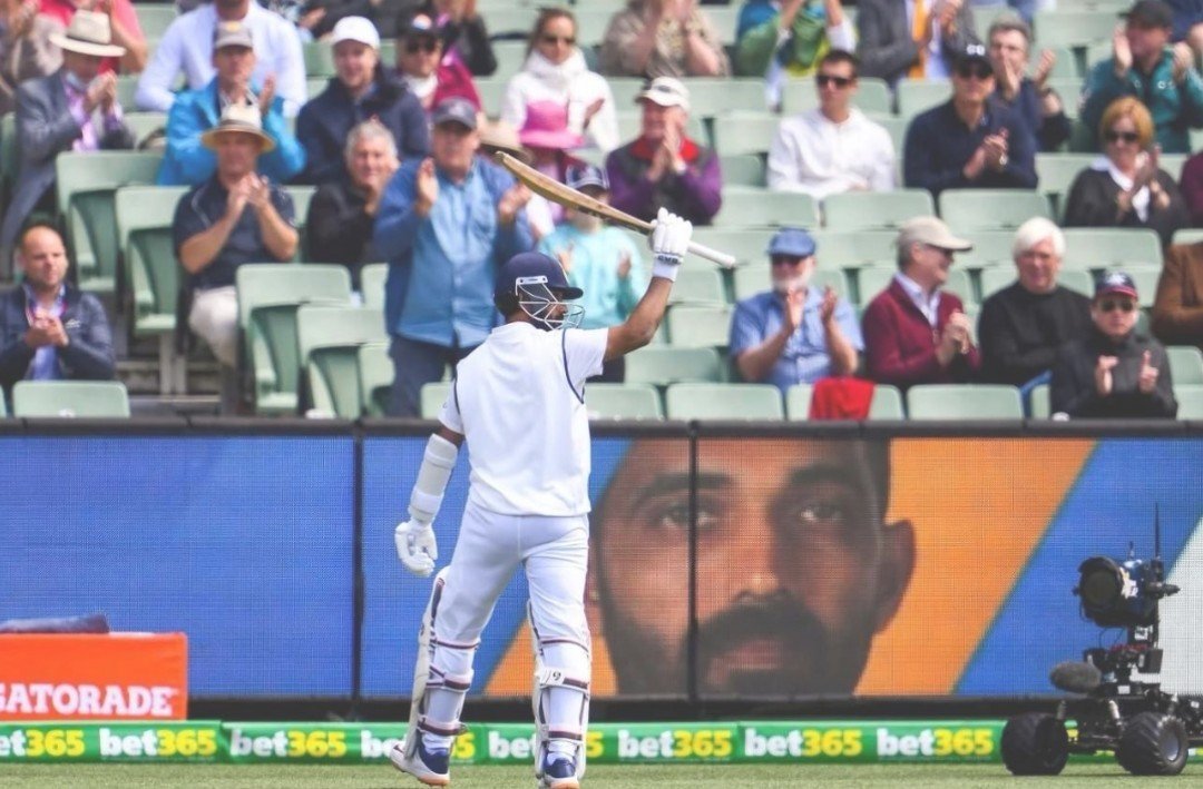 Robby0128's tweet photo. A Man who showed what is resilliance in various conditions, scenario's..

Cap 278 singing off from 22 yards.

One &amp; one - Jinks.

@ajinkyarahane88 https://t.co/pFT193HuH9