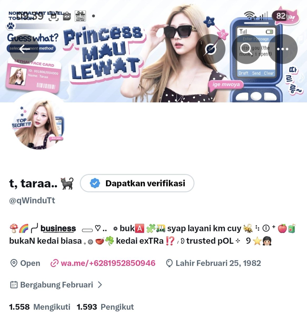 nvucee's tweet photo. halo jika berkenan minta tolong RT yaa, aku akan sngat senang  jika ada yg mengajak moots, terimakasih

- taraa 🐈‍⬛💗 https://t.co/UvpAtFNpFq