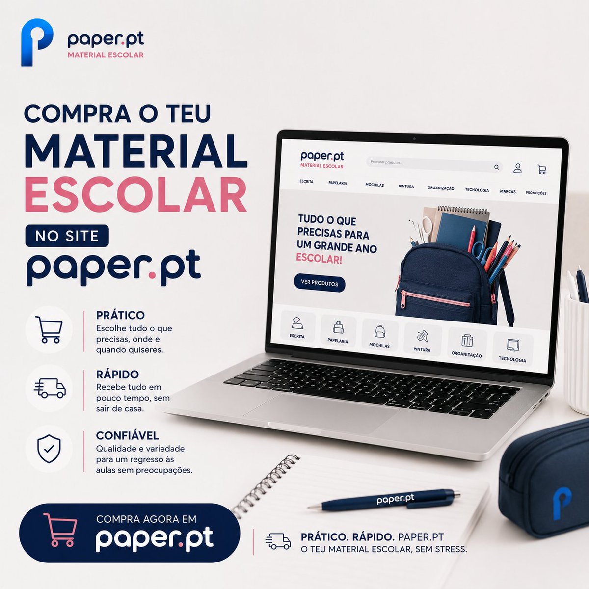 wwwpaperpt's tweet photo. O regresso às aulas começa aqui!

Na https://t.co/VZQtV5IKds encontras tudo o que precisas para começar o novo ano letivo — de forma prática, rápida e sem sair de casa.

👉 Entra em https://t.co/VZQtV5IKds, escolhe o que precisas e recebe tudo comodamente em casa. https://t.co/7ebMeyen9J