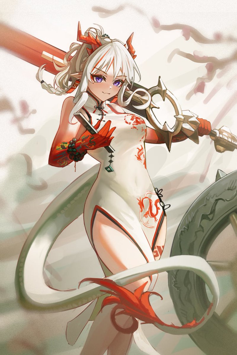 CurioNoHi's tweet photo. " Geez, Using such an expensive relic to protect the Caravan ~

I hope you are strong, cause i am definitely exhausted of doing nothing and get a lot of money ~

Ya won't get my riches and my slaves, bitch ~" https://t.co/sYpw0AdK91