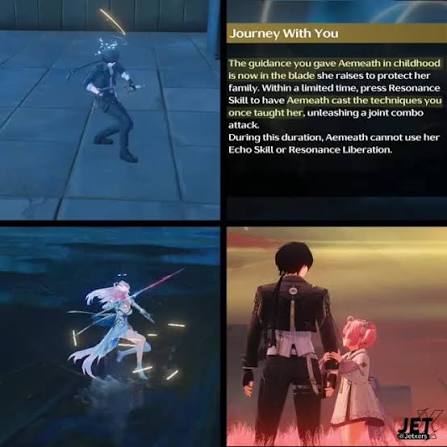Nice4rr's tweet photo. aemeath only used spectro moves from rover during her quest, this implies that rover gained new powers after becoming a deadbeat https://t.co/LEOmmxACsf