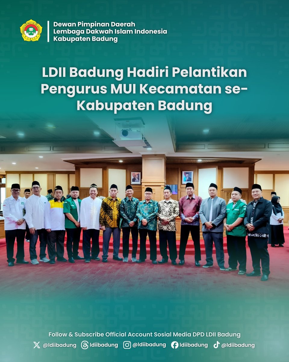 ldiibadung's tweet photo. DPD LDII Kab. Badung menghadiri Pelantikan Pengurus MUI Kecamatan se-Kabupaten Badung di Gedung DPRD Badung, Minggu (26/7). Beberapa jajaran pengurus LDII Badung juga resmi dilantik masuk dalam kepengurusan. https://t.co/LO7sWw0mVH
