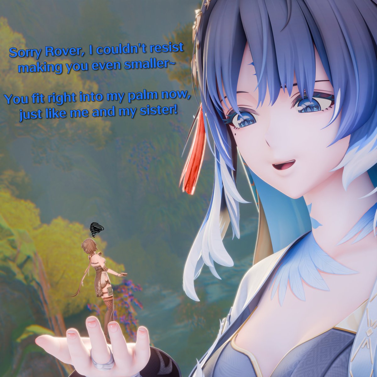 SapphyStar's tweet photo. Big bird wives~
#wutheringwaves #sizetwitter #giantess #sfwgt #巨大娘 https://t.co/08swMXJAYY