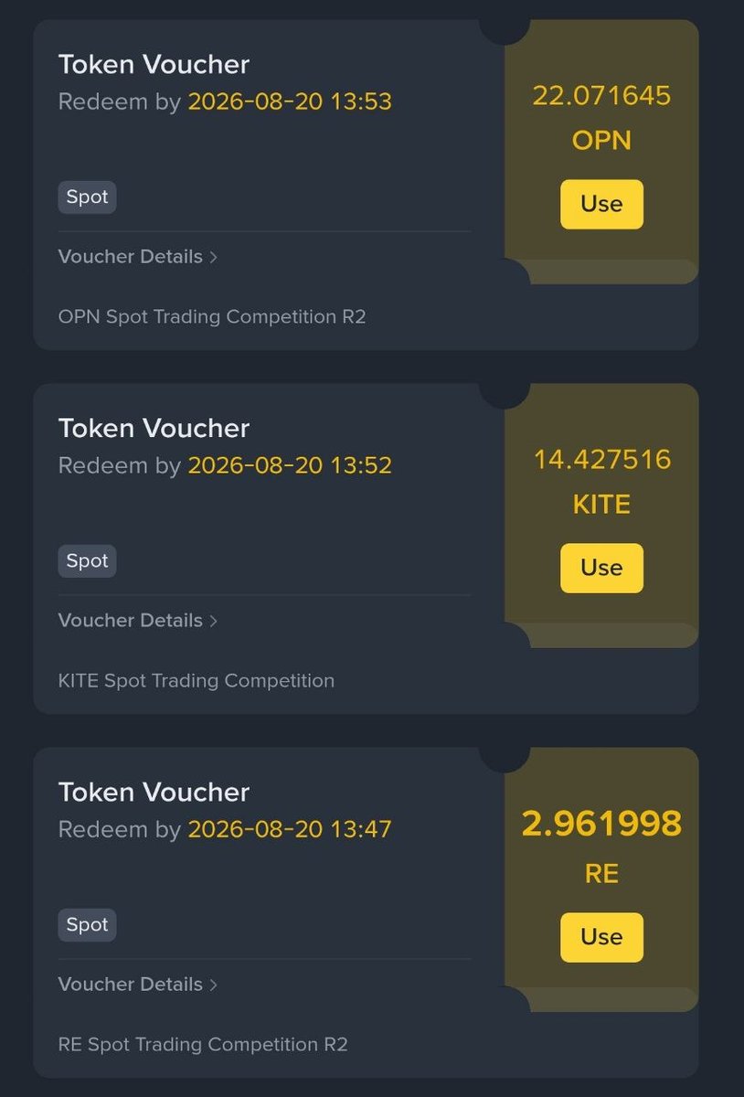 Balheem3's tweet photo. #Binance Exchange $OPN,$KITE &amp; $RE Trading Competition Reward Distributed 🥳

Go &amp; Book Your Profit 😉 https://t.co/vgzhudhFYd