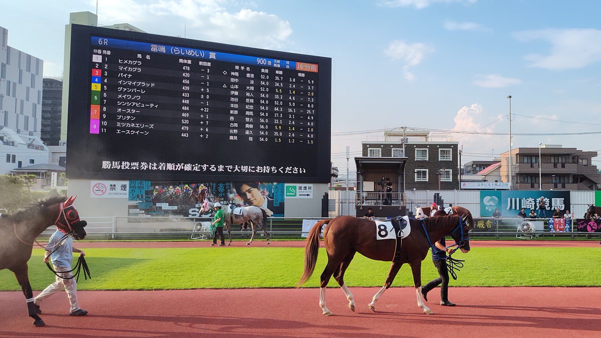 awakuni46's tweet photo. 🛁の後は🏇、川崎開催初！ https://t.co/QuVhaADVzu