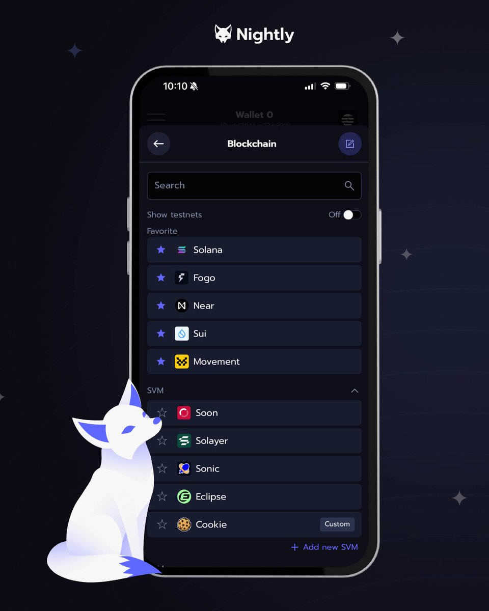 Nightly_app's tweet photo. C'mon! Pick your favorite! We won't tell anyone which one is that🤫 

With Nightly's long chain list it might be very helpful to have your most used chains pinned at the top👆

Just click a star near the chain and it'll go right up there! https://t.co/woAiSTbgHO