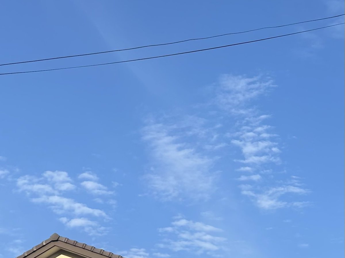 usapenchan's tweet photo. 暑いけど積乱雲は見当たらないかな

#イマソラ　#イマクモ https://t.co/TZnRV41y3v