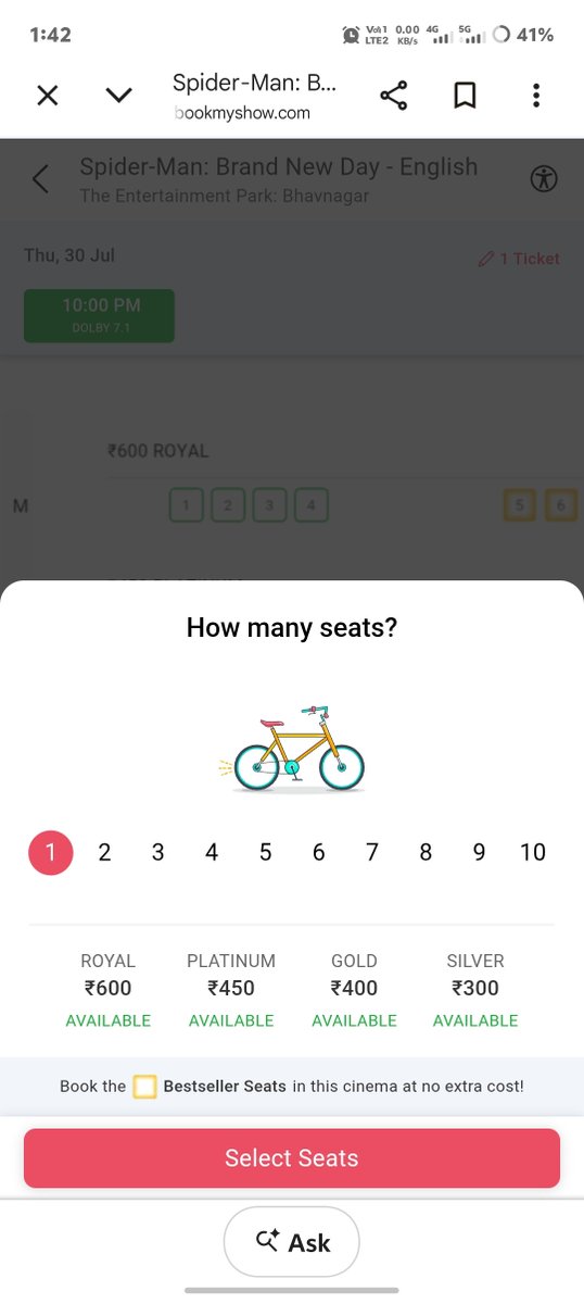 dixittt03's tweet photo. Spider-Man: Brand New Day ticket prices are out in my city. 🎟️🕷️

Curious to know—how much does it cost in your city? Let me know below! 👇

#SpiderManBrandNewDay #SpiderMan #Marvel https://t.co/sHGQQR9n3Y