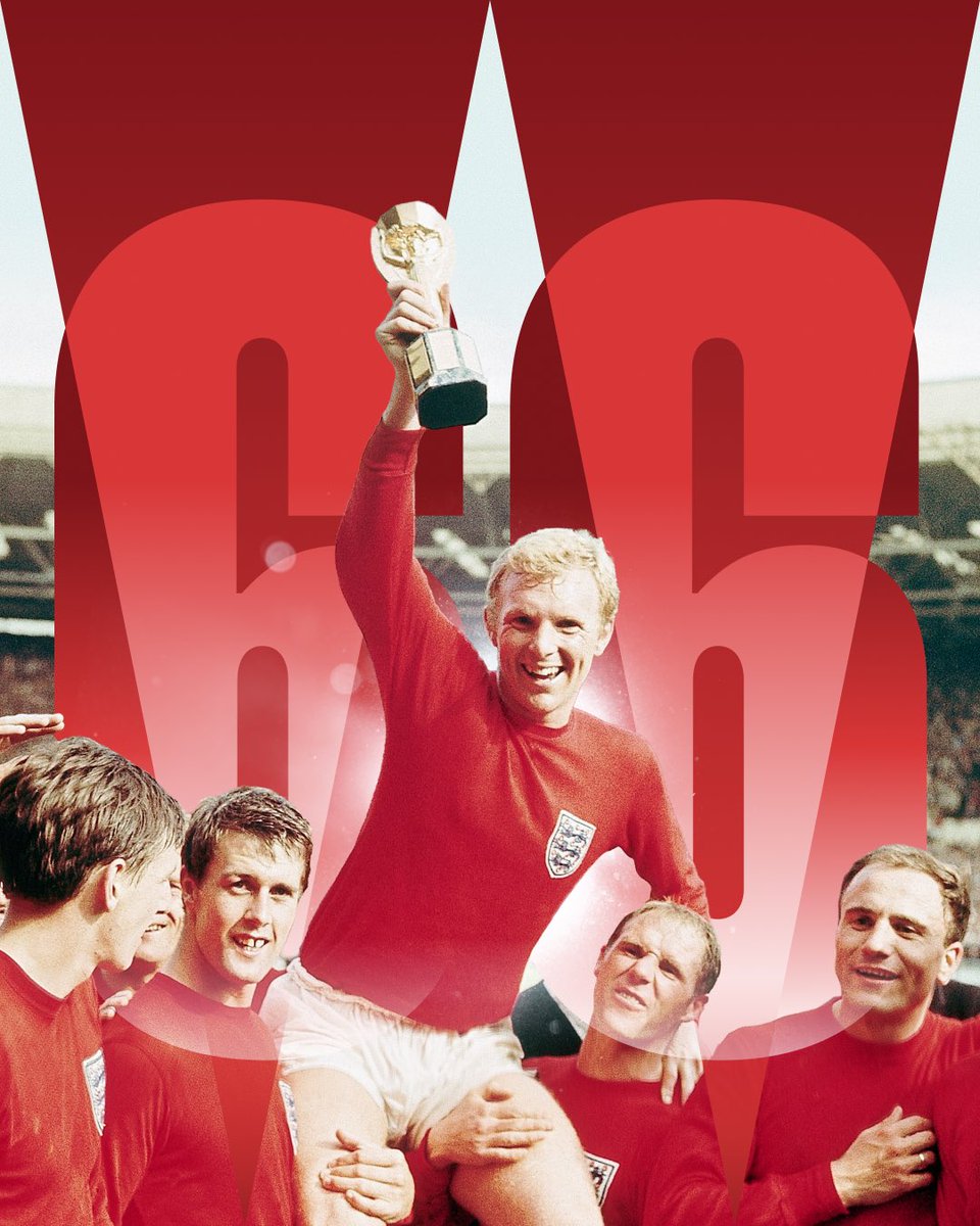 wembleystadium's tweet photo. On this day 60 years ago, history was made at Wembley ❤️

On 30 July 1966, England lifted the FIFA World Cup on home soil, cementing Wembley Stadium’s place at the heart of England’s greatest footballing triumph. https://t.co/YRR6EC9lS4