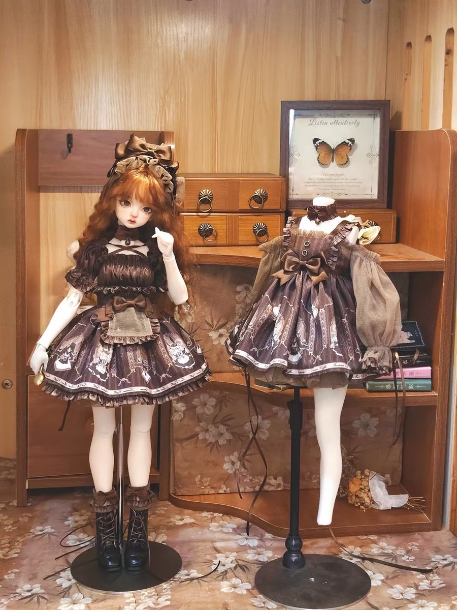 🎠こちらの短袖の1/4ドレスセット ブラウン.ベージュを 入荷予定です